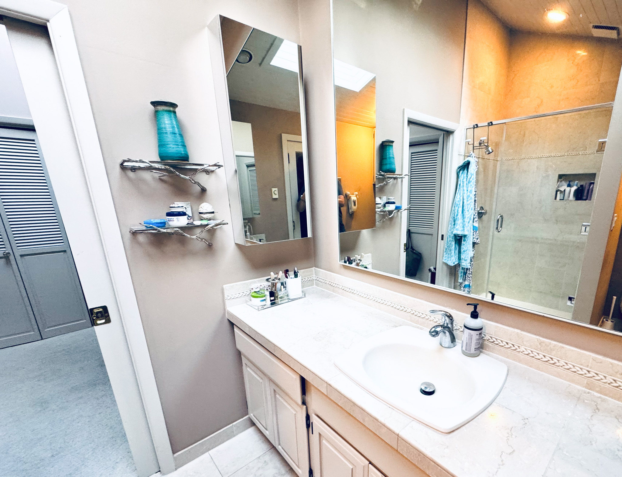 Primary bath walk-in shower